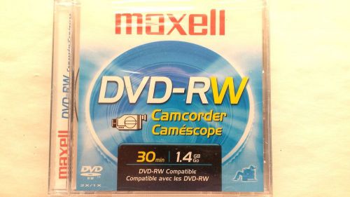 MAXELL 30 MIN. 1.4GB DVD-RW COMPATIBLE CAMCORDER DISCS 2PK.