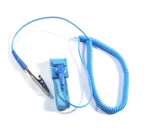 Anti Static Wrist Strap Grounding Cord with Adjustable Band Blue