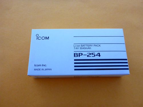 Icom BP-254 Genuine Icom, Brand New 7.4V, 3040 mAh Li-Ion Battery F70 F80 F9011