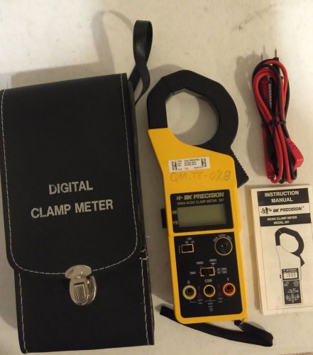 BK Precision 367 AC/ DC 2000 Amp Clamp Meter, DIGITAL, Case,leads,manual