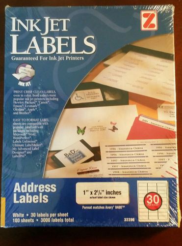 Inkjet Labels 32200 1x2 5/8&#034; + CD/DVD Labels 34140 + Glossy inkjet CD/DVD Labels