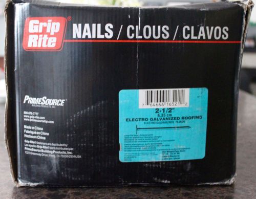 NEW 2.5&#034; Galvanized Roofing Hand Nails - 50 Pound Box