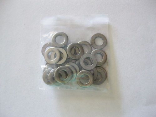 Set of 25 1/4&#034; Stainless Steel Flat Washers (ID .265/ OD .500/Thick .066)