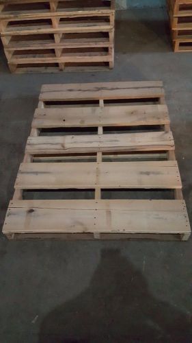 Hardwood pallet, 4 way, 1&#034;thick boards, 55.5x42x5.5&#034; (lxwxh) for sale