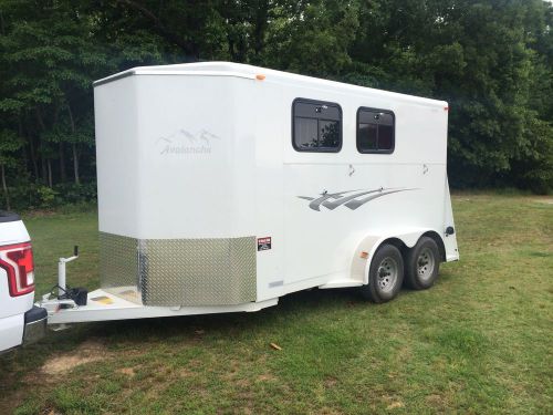 Titan Avalanche 2 Horse Slant Trailer. Dressing Room. Rear Tack. Used Once!!