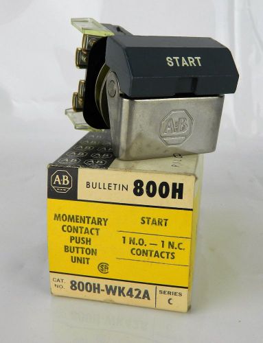 Genuine Allen Bradley 800H-WK42A C Momentary Contact Push Button Unit Start New