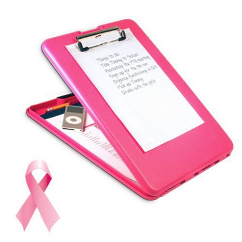 Saunders 835 3/4&#034; Storage Pink Slimmate Holder For Letter/A4 Sized Paper