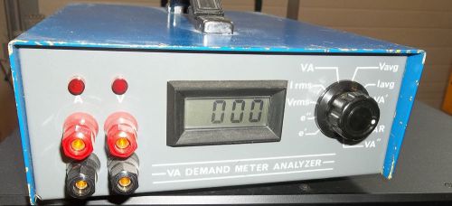 VA Volt/Amps Demand Meter Analyzer  ENERGY DEMAND METER