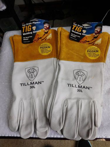 1 Pair Tillman 30l TIG Pigskin Welding Gloves w/ 4&#034;Cuff  Size L Free Shipping!