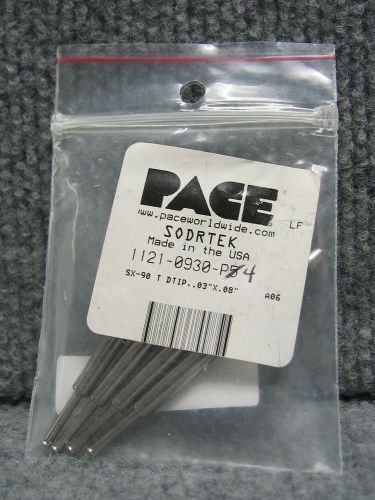 Pace sodrtek 1121-0930-p5 soldering tips 0.030&#034; x 0.080&#034; 1 lot of 4ea for sale