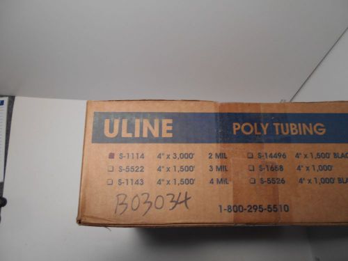 04&#034; x 3000&#034;, 2 mil, poly tubing 3000&#039; roll for sale