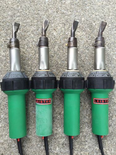 4 Leister Triac S Heat Guns Welders 20MM Nozzles