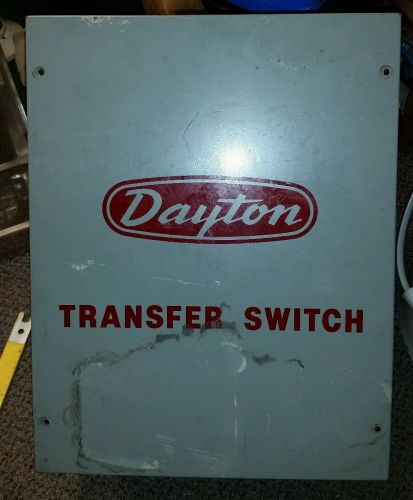 Dayton Transfer Switch 100 AMP Use with 4W166 and 4W167