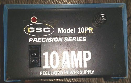 GSC Model 10PR Regulated Power Supply 10AMP Precision Series
