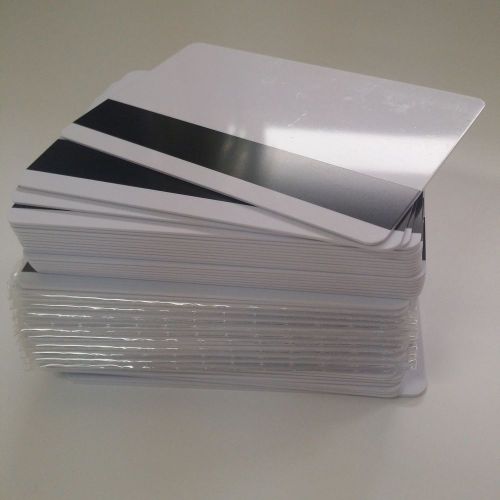 Mag strip inkjet pvc blank id cards hico matte epson canon magnetic- lot of 10 for sale