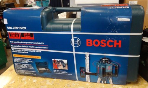 Bosch GRL 250 HVCK Self Leveling Rotary Laser Level Complete Kit $499 OBO