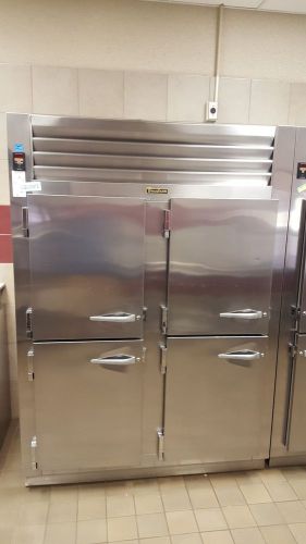Traulsen Stainless Steel RHF232W-HHS 52.8 Cu. Ft. Solid Half Door Two Section Re