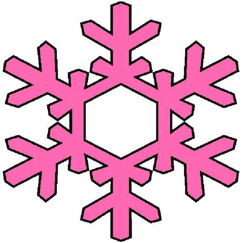 30 Custom Pink Snow Flake Personalized Address Labels