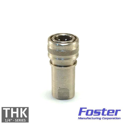 Foster fhk series 1/4&#034; h2s/s stainless steel iso b hydraulic quick coupler plug for sale