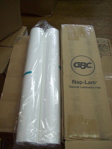 GBC Nap-Lam Thermal Lamination Film 25in x 500ft 1.5mil 3000004 Box of 2 Rolls