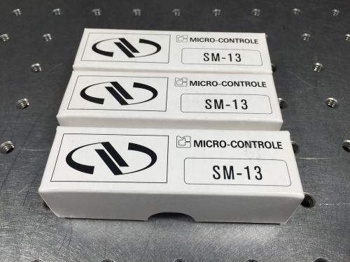 (3) newport sm-13 vernier micrometer, 13 mm travel, 9 lb load capacity, 50.8 tpi for sale