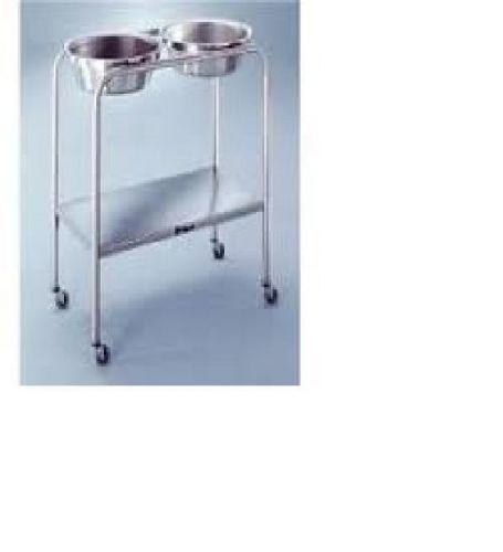 Blickman 1820SS Stainless Steel Double Basin Stand With H-Brace  New