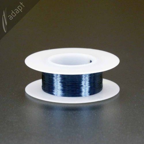 Magnet Wire, Enameled Copper, Blue, 38 AWG (gauge), 155C, ~1/16 lb, 1210 ft