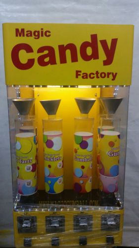 Gumball Candy variety Vending Machine Six Compartments 32&#034; x 22&#034; x 78&#034;