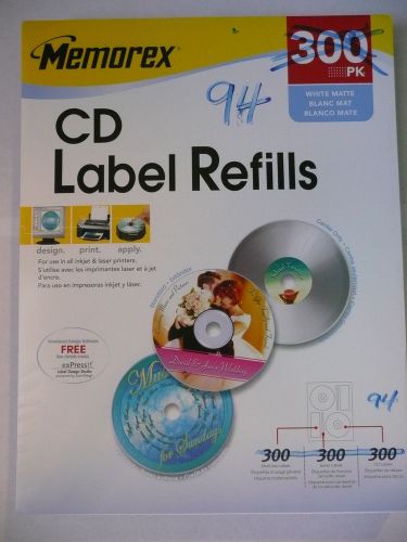 Memorex CD Label Refills Pack of 94