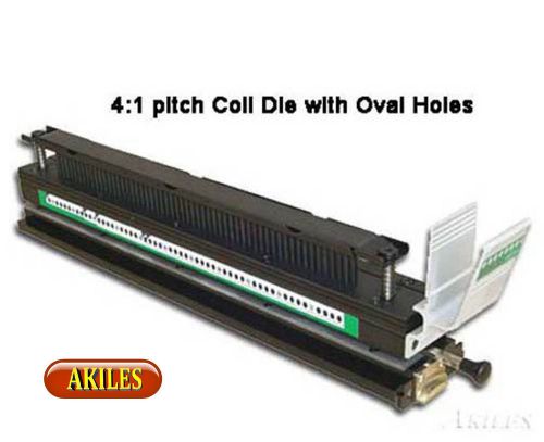 4:1 Die with Oval Holes for Coil Bindings on Akiles VersaMac Punch ( New)