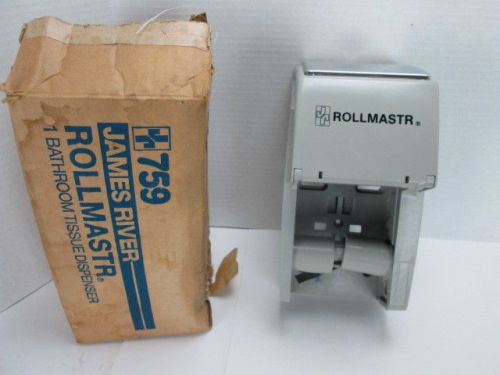 James River Bathroom Tissue Dispenser Light Gray Two Roll Rollmastr 759 Keyed T