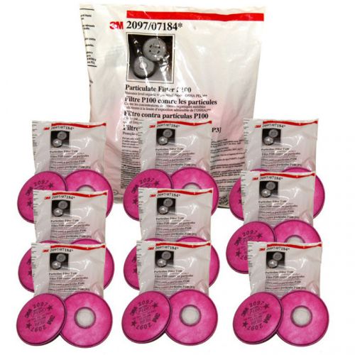 3M 7182 P100 SAFETY RESPIRATOR MASK with 10 Filter Sets