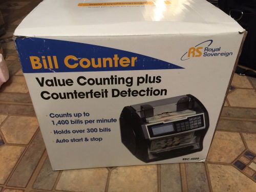 Royal Sovereign Electric Bill Counter, Value Counting/Counterfeit (RBC-4500)