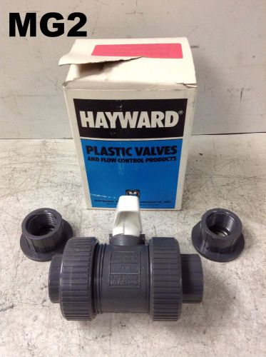 Hayward tb10100st 1&#034; pvc true union ball valve soc/thrd- nib for sale