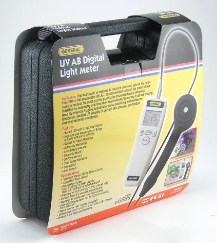General Tools &amp; Instruments UV513AB Digital UVC Meter, 280-400 nm With Hard case