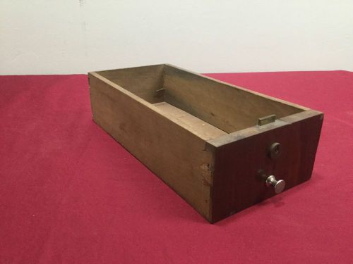 Antique safe drawer &amp; lock, mahogany wood, no key 11 5/16&#034; x 5 5/16&#034; - locksmith for sale