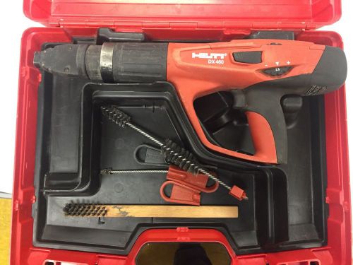 Hilti DX 460 F8 Powder Actuated Nail Gun with Case and Extras!!