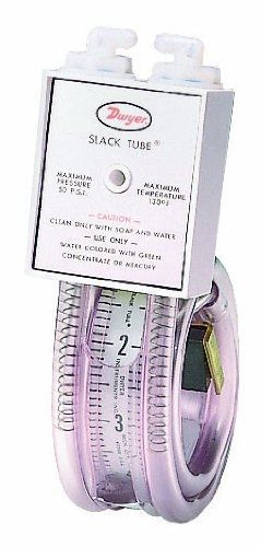 Dwyer Slack Tube Series 1211 Handy Roll-Up Manometer, Pressure Range 4-0-4&#034;WC