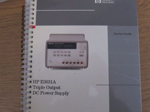 HP Agilent E3631A Power Supply Operating Service Manual Schematics Guide
