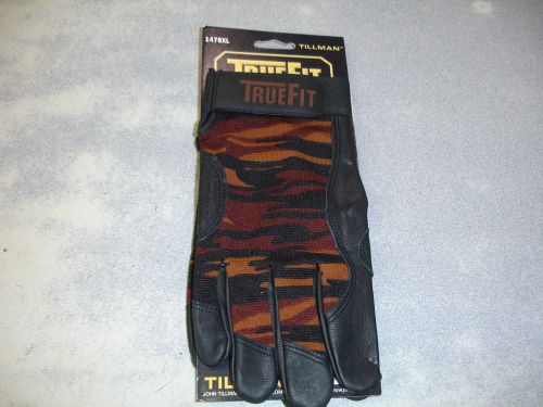Tillman 1478xl truefit camo gloves extra  large cowhide for sale