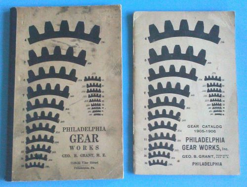 Two Philadelphia Gear Works Catalogs~One dated 1905-1906 &amp; one dated 1913-1914