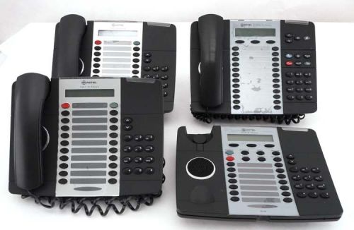 LOT OF 4 MIXED Mitel 5224/5207/5220 VOIP Dual Mode Office/Business Telephone