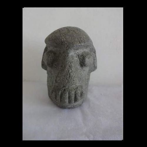 Precolumbian Stone Chavin Mace Head / Warrior Face  / Museum Grade