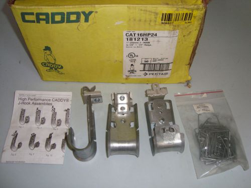 50 nib caddy cat16hp24 181213 1&#034; j-hook to 1/4&#034;-1/2&#034; flange,  fasteners for sale