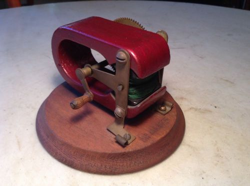 Patent Late 1800&#039;s Handcrank Bipolar Electric Toy Dynamo Motor w/Orig Base