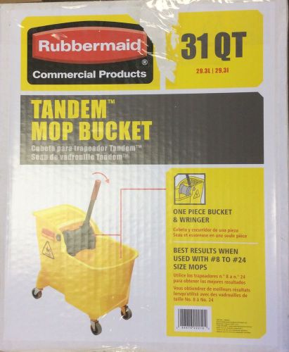 Rubbermaid Commercial Products 31 qt. Tandem Mop Bucket New NIB