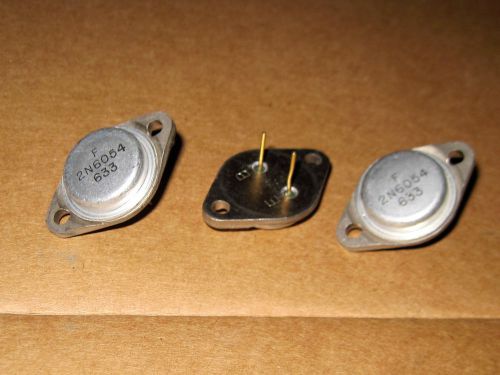 p.Transistor  2N6054  8A 80V Gold coating pins Lot of 3
