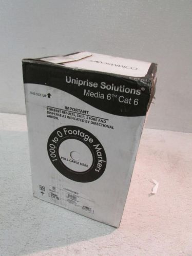 Commscope 8774114/10 uniprise solutions media 6 cat6 6504 green cpk cable 1000&#039; for sale