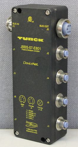 Turck JBBS-57-E801 DeviceNet Eurofast Passive Multiport Junction Box