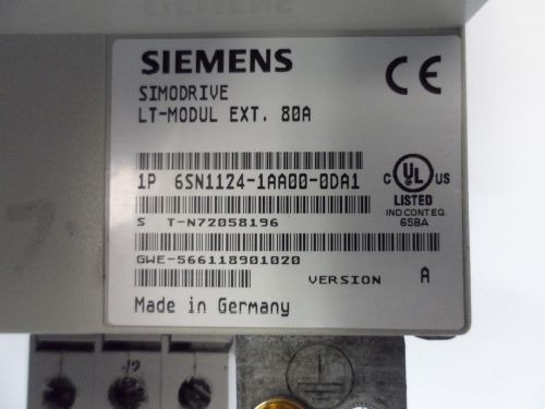 Siemens Simodrive 6SN1124-1AA00-0DA1 , W/ 60 Days Warranty